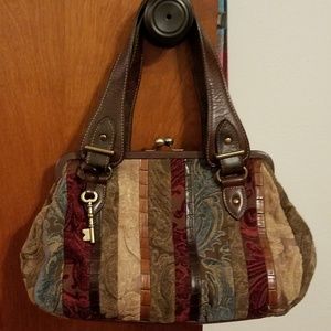 Fossil Tapestry Handbag